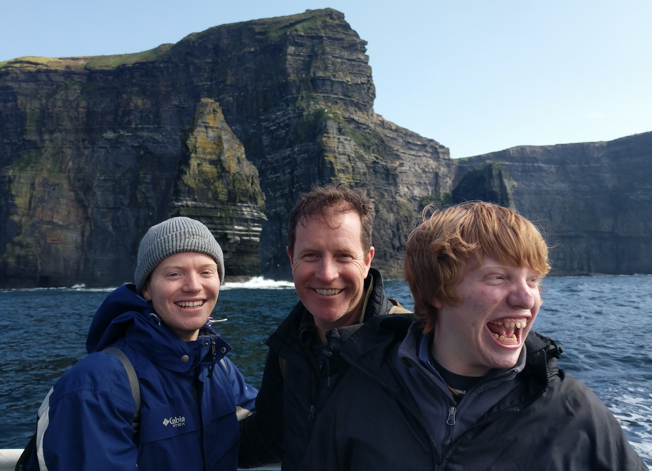 With my sons Matty and Duncan at the Cliffs of Moher, County Clare, Ireland
